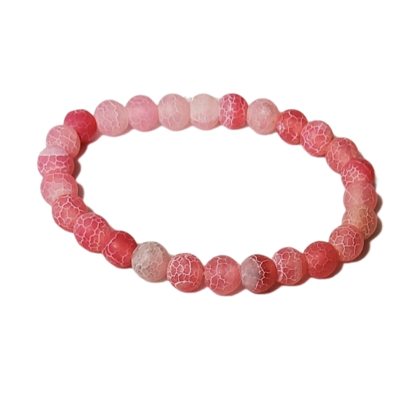 Weathered Pink Natural Stone Bracelet - Picture 11 of 13